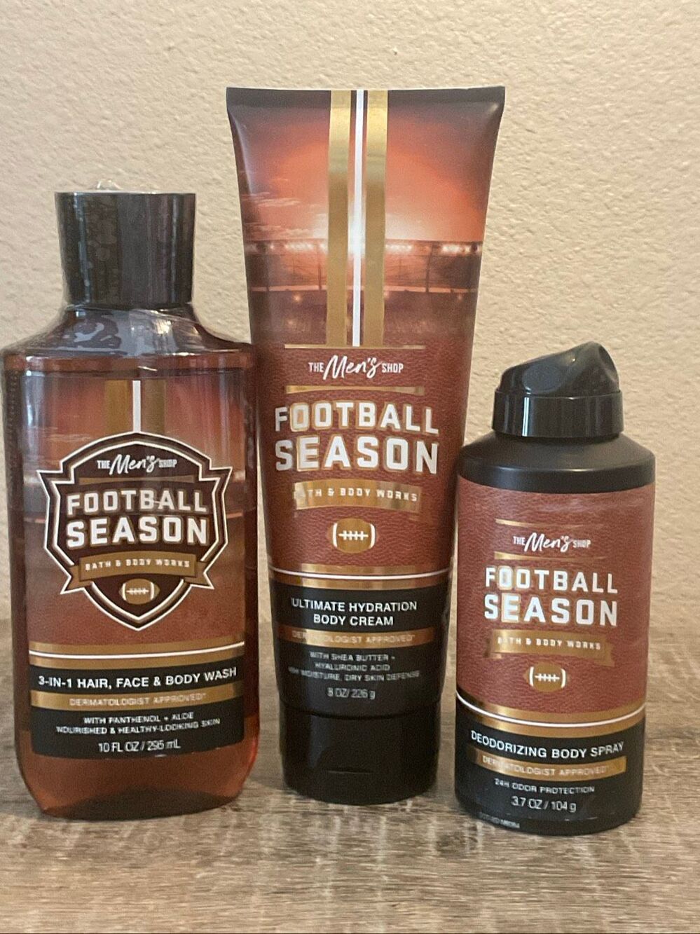 Bath and Body Works Men’s FOOTBALL SEASON 3 Piece Set